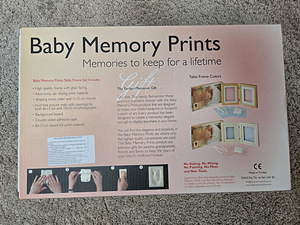 Memory Print käte/jalgade jäljendite tegemise komplekt Baby (1 foto / 2)
