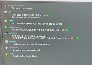 Võimas mänguarvuti — RTX 3060 Ti / i7-10700F / 32GB RAM / Valge (2 foto / 3)