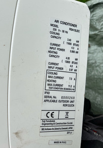 Fuji Electric RSA12LEC, 4kW (4 foto / 4)