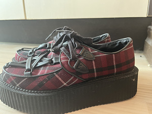 KILLSTAR - Hexellent Creepers - Blood Tartan / naiste krepid (2 foto / 6)
