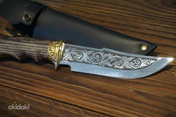 Нож ручной работы. Охотничий нож.Käsitsi valmistatud nuga. (фото #3)