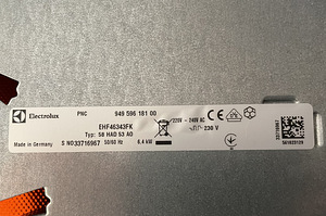 Keraamiline pliit Electrolux EHF 46343 FK (2 foto / 2)