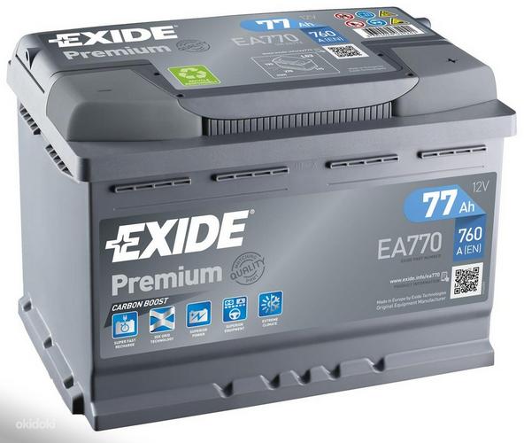 Новый Exide Premium EA770 77Ah 760A 278x175x190 2г гарантии (фото #1)