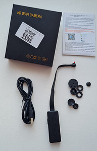 Salakaamera, varjatud kaamera, mini kaamera Full HD WIFI IP (3 foto / 4)