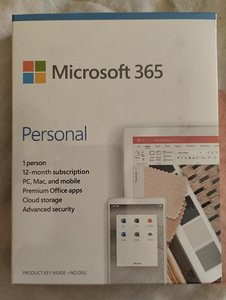 Müün ametliku Microsoft 365 Personal litsentsi. (2 foto / 2)