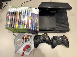 Microsoft Xbox 360 E 250GB, 2 консоли, Kinect, 16 игр. (1 фото из 8)