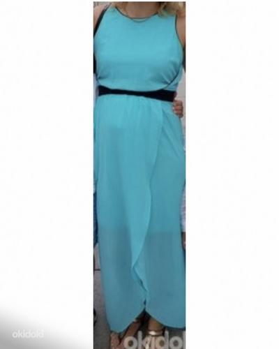 Длинное голубое платье, S/M размер (фото #2)