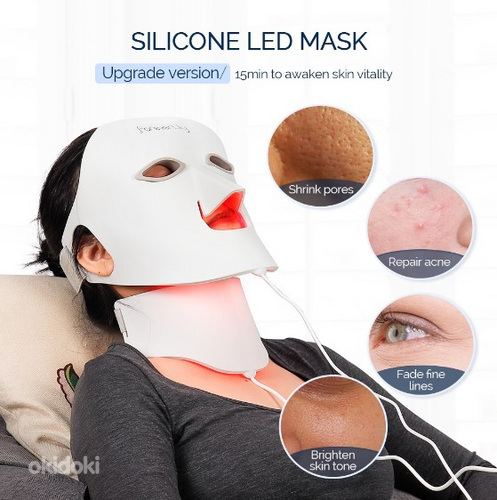 Силиконовая маска для лица, шеи (омолаживающая, подтягивающа (фото #1)