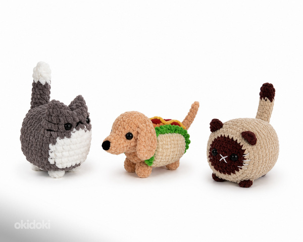Вязаные игрушки ручной работы