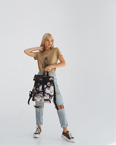 Seljakott Milinal "Roll mini", print floral (1 foto / 7)