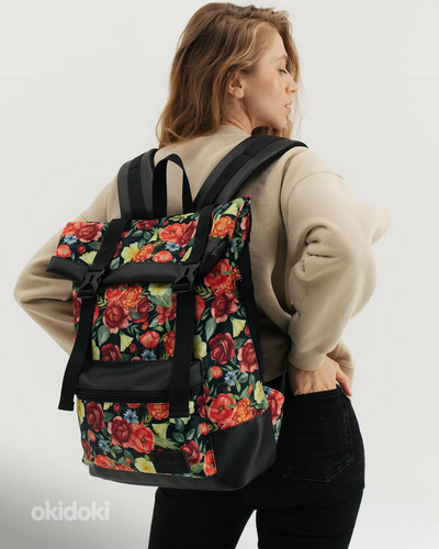 Seljakott Milinal "Roll", print folk dark
