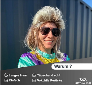 Karnevali Parukas/ UUS/ Retro Stiilis/ Mullet Assi (2 foto / 4)