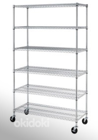 Laoriiul 200x120x50 cm, kroomitud metall, kokku 20 tk