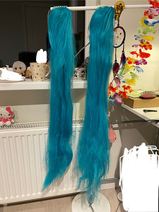 Hatsune Miku anime parukas sabatitega cosplay anime (1 foto / 3)