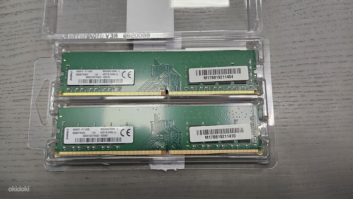 Память Kingston DDR4 2400MHz 2x8Gb (16Gb) на продажу - Jüri, Rae vald ...