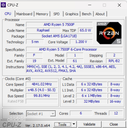 AMD Ryzen 5 7500F