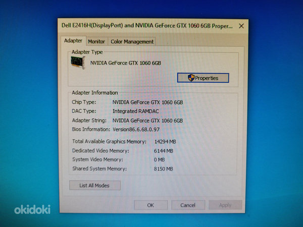 Intel i7 8700K GeForse GTX 1060 6GB (foto #6)