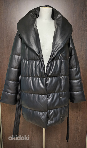 Новая куртка из искусственной кожи, размер XS-M. (фото #5)