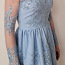 Красивое праздничное выпускное платье с кружевом, 38 размер (фото #1)