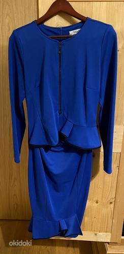 Как новое ярко-синее платье, размер 42 (фото #1)
