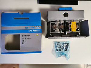 Pedaalid Shimano SPD-M324 + klipid Uued (5 foto / 7)