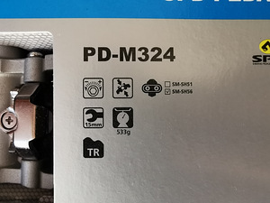 Pedaalid Shimano SPD-M324 + klipid Uued (7 foto / 7)