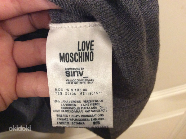 Love Moschino свитер из 100% мериноса s.36 (фото #8)