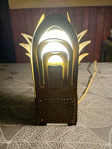 Laua lamp VANAAEGNE vasest korpusega käsitöö. (4 foto / 8)