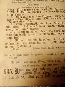 Piibli. Kristuse uus laulu raamat 1903a. 605 lk.635 laulu. (6 foto / 10)