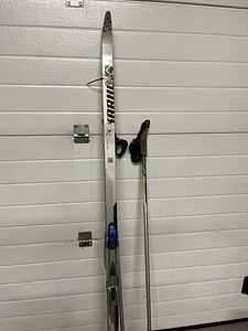Suusad Karhu 160cm+kepid Fischer 125cm (1 foto / 2)