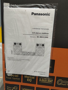 UUS Muusikakeskus Panasonic SC-MAX3500EK (2400W) (5 foto / 6)