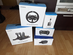 Moza R25 + CRP Pedals + PlayseatTrophy + 2 wheels + Shifter (10 foto / 10)