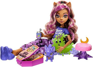 MONSTER HIGH Puppe und Sleepover Zubehör, Clawdeen Wolf Pupp (4 foto / 5)