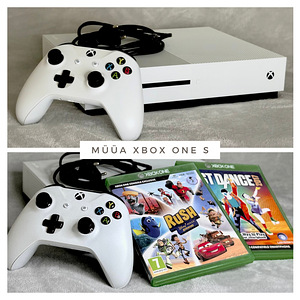 Xbox One S + 2 mängu (Rush ja Just Dance) (1 foto / 10)