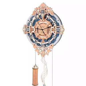 ROKR Romantic Note Wall Clock Mechanical Gear 3D (5 foto / 6)