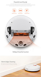 Robottolmuimeja Xiaomi Mi Smart Robot Vacuum, CE, Uus garant (6 foto / 10)
