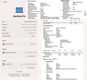 Macbook Pro 15" - Mid 2017, i7 2.9 GHz, 16GB/512GB (10 foto / 10)