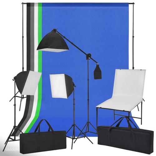 Комплект для фотостудии со съемочным столом, освещением, обо (фото #1)