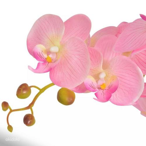 Искусственный цветок орхидея в горшке 75 см, розовый (фото #2)