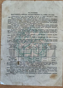 Müüa "Võlakiri 25 rubla NSVL" (1948) (2 foto / 2)
