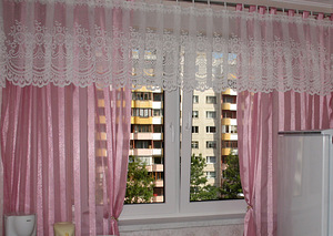 Õhulised roosad kardinad (1 foto / 4)