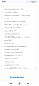 Töötuli LED 12V 40w CRX (2 foto / 4)