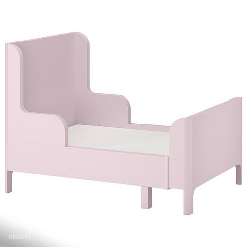 БУСУНГЕ раздвижная детская кровать, 80x200 см, светло-розовый (фото #5)