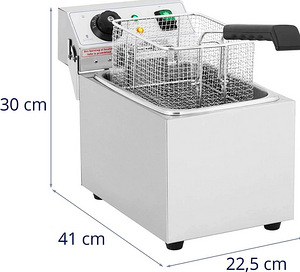 Uus! Professionaalne fritüür (8L, 3200W) (2 foto / 2)
