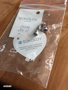 Uued hõbedast kõrvarõngad Sokolov (3 foto / 3)