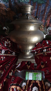 Самовар угольный,рабочий,антик. (3 фото из 4)