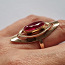Золото 585 *, очень необычное кольцо с рубином 7,08 г, размер 17,5 (фото #2)