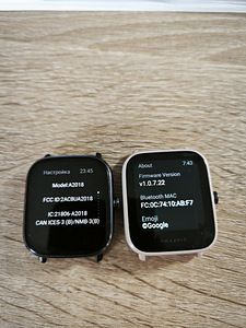Продам смарт часы Amazfit GTS 2 и Bip3 (1 фото из 5)
