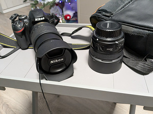Nikon D3200 Kit 18-105mm + 35mm + Välklamp + 3 akku (3 foto / 6)