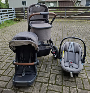 Komplekt 2 kärust ja turvatoolist (1 foto / 8)